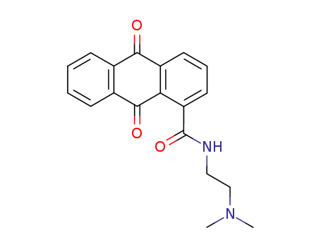 Molecular Structure of 112022-06-7 (N-[2-(dimethylamino)ethyl]-9,10-dioxo-9,10-dihydroanthracene-1-carboxamide)