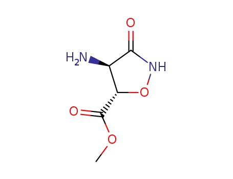 Molecular Structure of 112458-08-9 (5-Isoxazolidinecarboxylicacid,4-amino-3-oxo-,methylester,trans-(9CI))