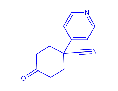 Molecular Structure of 1240620-56-7 (4-OXO-1-(4-PYRIDINYL)CYCLOHEXANECARBONITRILE)