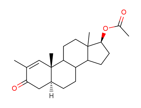 Androst-1-en-3-one,17-(acetyloxy)-2-methyl-, (5a,17b)-
