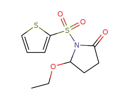 Molecular Structure of 111711-68-3 (5-ethoxy-1-(thiophen-2-ylsulfonyl)pyrrolidin-2-one)