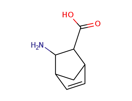 Molecular Structure of 202187-27-7 (Bicyclo[2.2.1]hept-5-ene-2-carboxylic acid, 3-amino-, (1S,2S,3R,4R)- (9CI))