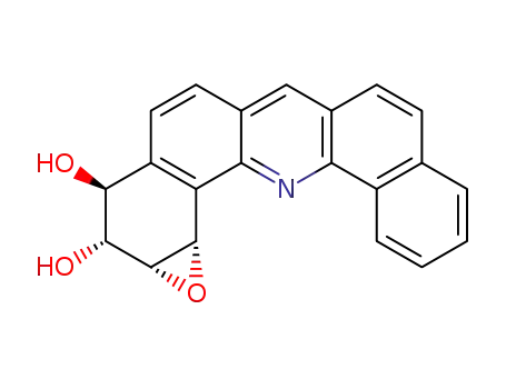 Molecular Structure of 124508-38-9 ((1aR,2R,3S,13cS)-1a,2,3,13c-tetrahydrobenzo[c][1]benzoxireno[2,3-h]acridine-2,3-diol)