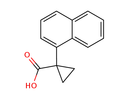 Molecular Structure of 124276-38-6 (1-naphthalen-1-ylcyclopropanecarboxylic acid)
