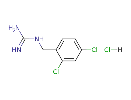 Molecular Structure of 1131-92-6 (2-(2,4-dichlorobenzyl)guanidine hydrochloride (1:1))
