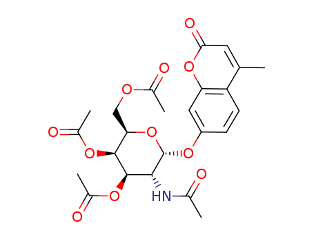 2H-1-Benzopyran-2-one,4-methyl-7-[[3,4,6-tri-O-acetyl-2-(acetylamino)-2-deoxy-a-D-galactopyranosyl]oxy]-