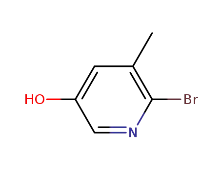 Molecular Structure of 1003711-43-0 (2-Bromo-5-hydroxy-3-methylpyridine)