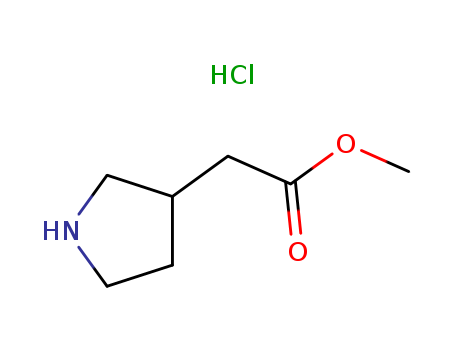 3-Pyrrolidineacetic acid, Methyl ester, hydrochloride