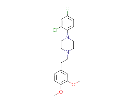 Molecular Structure of 1245-36-9 (1-(2,4-dichlorophenyl)-4-[2-(3,4-dimethoxyphenyl)ethyl]piperazine)