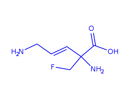 Molecular Structure of 82006-84-6 ((3E)-2,5-diamino-2-(fluoromethyl)pent-3-enoic acid)