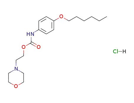 Carbamic acid, (4-(hexyloxy)phenyl)-, 2-(morpholino)ethyl ester, monohydrochloride