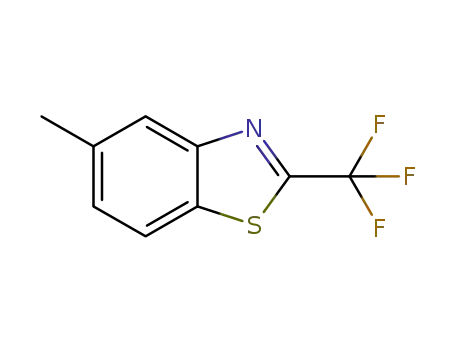 Molecular Structure of 124168-45-2 (Benzothiazole, 5-methyl-2-(trifluoromethyl)- (9CI))