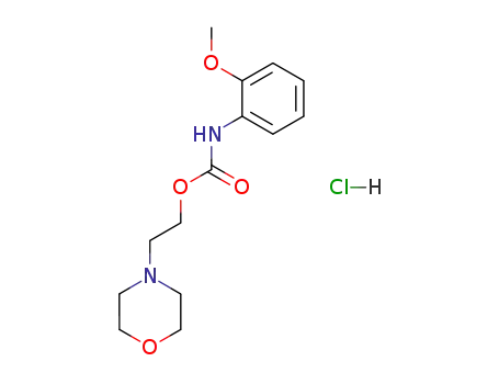 Molecular Structure of 112922-83-5 (2-morpholin-4-ylethyl (2-methoxyphenyl)carbamate hydrochloride)