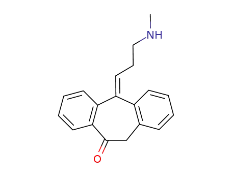 (E)-N-methyl-3-(10,11-dihydro-10-oxo-5H-dibenzo<a,d>cycloheptene)-Δ<sup>5,γ</sup>-propylamine