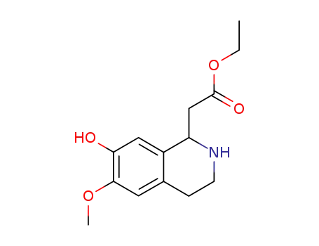 1-Isoquinolineacetic  acid,1,2,3,4-tetrahydro-7-hydroxy-6-methoxy-,ethyl  ester