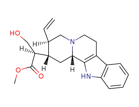 Molecular Structure of 1245-00-7 ((16R)-18,19-Didehydro-17-hydroxycorynan-16-carboxylic acid methyl ester)