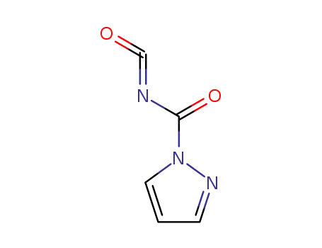 Molecular Structure of 112423-48-0 (1H-Pyrazole-1-carbonylisocyanate(9CI))