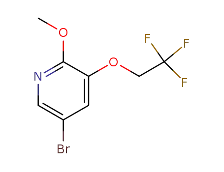 5-bromo-2-methoxy-3-(2,2,2-trifluoroethoxy)pyridine