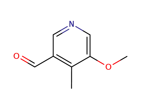 Molecular Structure of 113118-86-8 (3-Pyridinecarboxaldehyde, 5-methoxy-4-methyl- (9CI))
