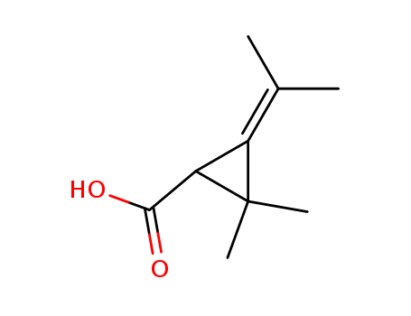 Cyclopropanecarboxylicacid, 2,2-dimethyl-3-(1-methylethylidene)- cas  1126-29-0
