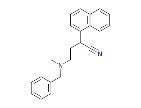 Molecular Structure of 1240-16-0 (α-[2-[Benzyl(methyl)amino]ethyl]-1-naphthaleneacetonitrile)