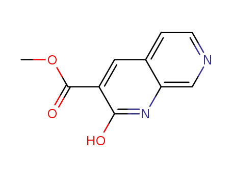 Molecular Structure of 1124194-67-7 (methyl 2-hydroxy-1,7-naphthyridine-3-carboxylate)