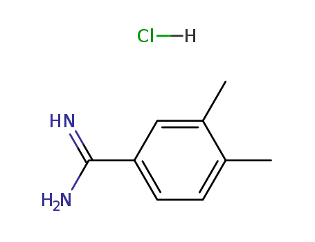Molecular Structure of 112072-09-0 (3,4-DIMETHYL-BENZAMIDINE HYDROCHLORIDE)