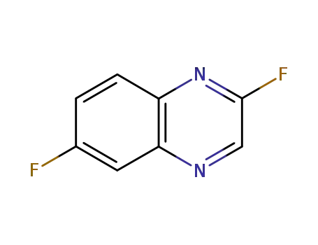 Molecular Structure of 112080-06-5 (Quinoxaline,  2,6-difluoro-)