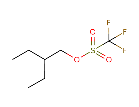 Molecular Structure of 1126420-83-4 (Methanesulfonic acid, trifluoro-, 2-ethylbutyl ester)