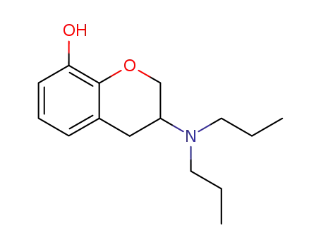 Molecular Structure of 112904-74-2 (8-hydroxy-3,4-dihydro-3-(dipropylamino)-2H-1-benzopyran)