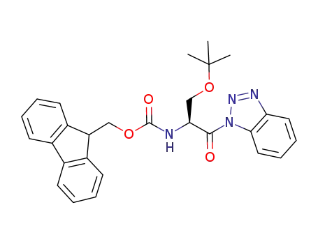Molecular Structure of 1126433-40-6 (FMOC-Ser(tBu)-Bt)