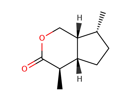 Molecular Structure of 1127-68-0 (Cyclopenta[c]pyran-3(1H)-one,hexahydro-4,7-dimethyl-)