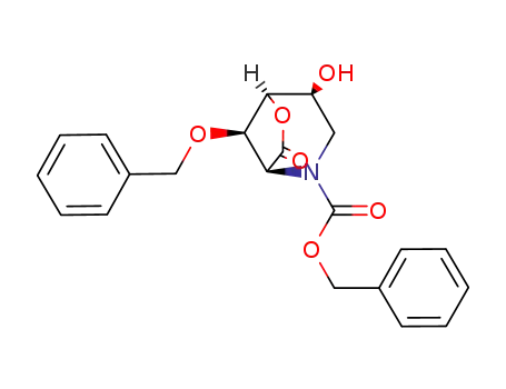 N-benzyloxycarbonyl-3-O-benzyl-2,6-dideoxy-2,6-imino-D-mannurono-1,4-lactone