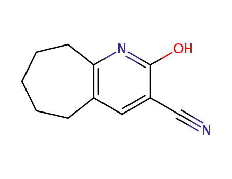 2-hydroxy-6,7,8,9-tetrahydro-5<i>H</i>-cyclohepta[<i>b</i>]pyridine-3-carbonitrile