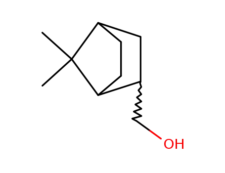 Molecular Structure of 1125-19-5 ((7,7-dimethylbicyclo[2.2.1]hept-2-yl)methanol)