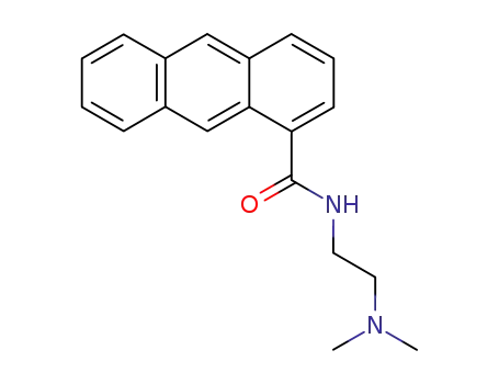 Molecular Structure of 112022-05-6 (N-[2-(dimethylamino)ethyl]anthracene-1-carboxamide)