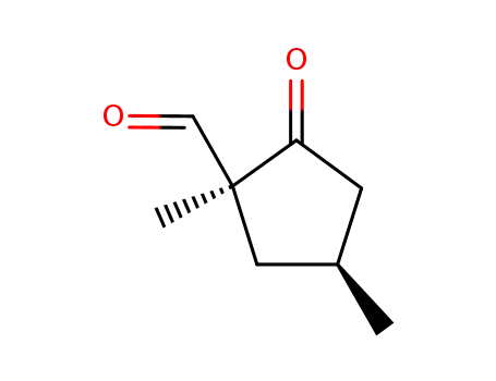 시클로펜탄카르복스알데히드, 1,4-디메틸-2-옥소-, (1R,4R)-rel-(9CI)