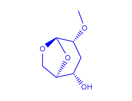 Molecular Structure of 112339-34-1 (.beta.-D-ribo-Hexopyranose, 1,6-anhydro-3-deoxy-2-O-methyl-)