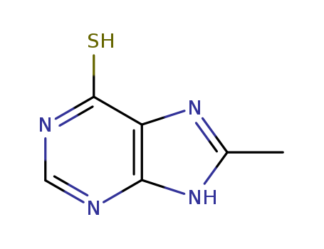 6H-Purine-6-thione,1,9-dihydro-8-methyl- cas  1126-23-4