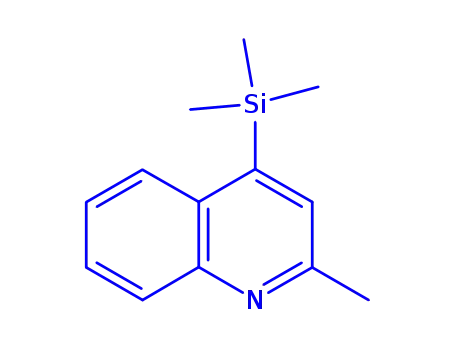 Molecular Structure of 124393-06-2 (Quinoline, 2-methyl-4-(trimethylsilyl)- (9CI))