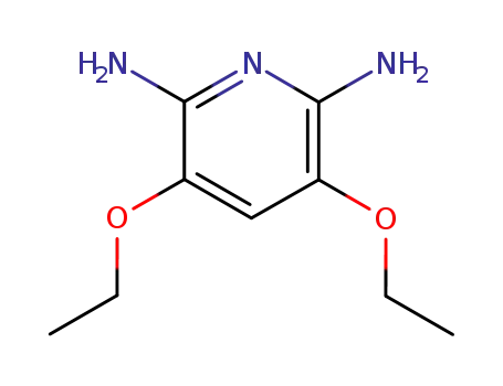Molecular Structure of 111451-25-3 (2,6-Pyridinediamine,3,5-diethoxy-(9CI))