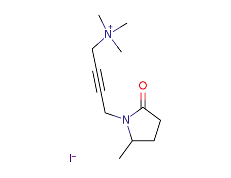 2-Butyn-1-aminium, 4-(2-methyl-5-oxo-1-pyrrolidinyl)-N,N,N-trimethyl-, iodide