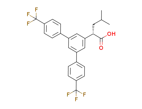 2-(S)-(3,5-비스(4-(트리플루오로메틸)페닐)페닐)-4-메틸펜탄산