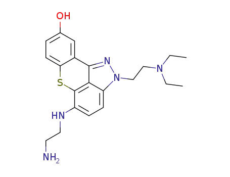 2H-[1]Benzothiopyrano[4,3,2-cd]indazol-9-ol, 5-[(2-aminoethyl)amino]-2-[2-(diethylamino)ethyl]-