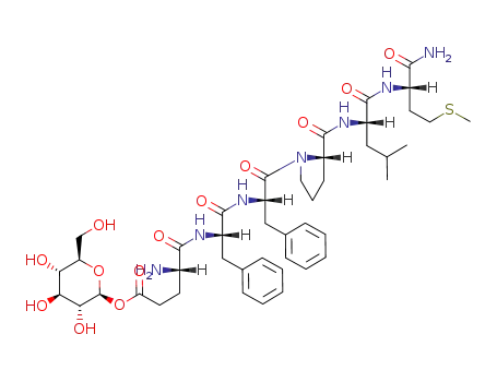 substance P (6-11), N(1,6)(beta-glucopyranosyl)Glu(5)-Pro(9)-
