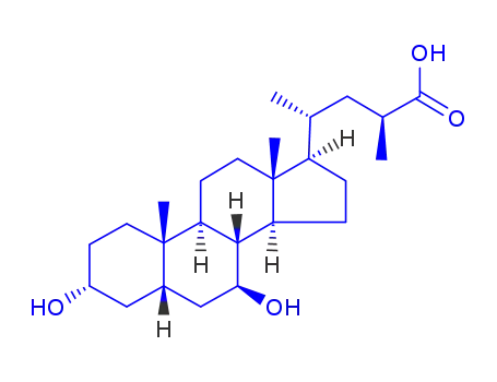 Molecular Structure of 113301-20-5 (23-methylursodeoxycholic acid)