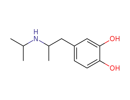 Molecular Structure of 114020-48-3 (1,2-Benzenediol, 4-[2-[(1-methylethyl)amino]propyl]- (9CI))