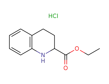 2-Quinolinecarboxylic acid, 1,2,3,4-tetrahydro-, ethyl ester, hydrochloride