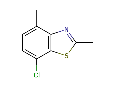 Molecular Structure of 113571-09-8 (Benzothiazole, 7-chloro-2,4-dimethyl- (9CI))