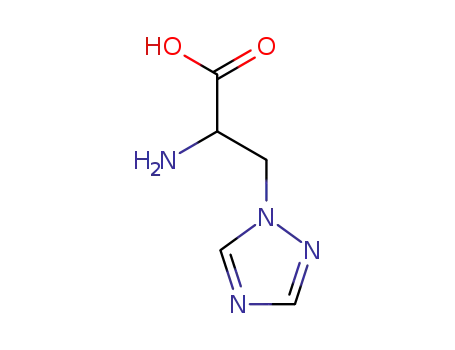 Molecular Structure of 114419-45-3 (1H-1,2,4-Triazole-1-propanoicacid,alpha-amino-(9CI))